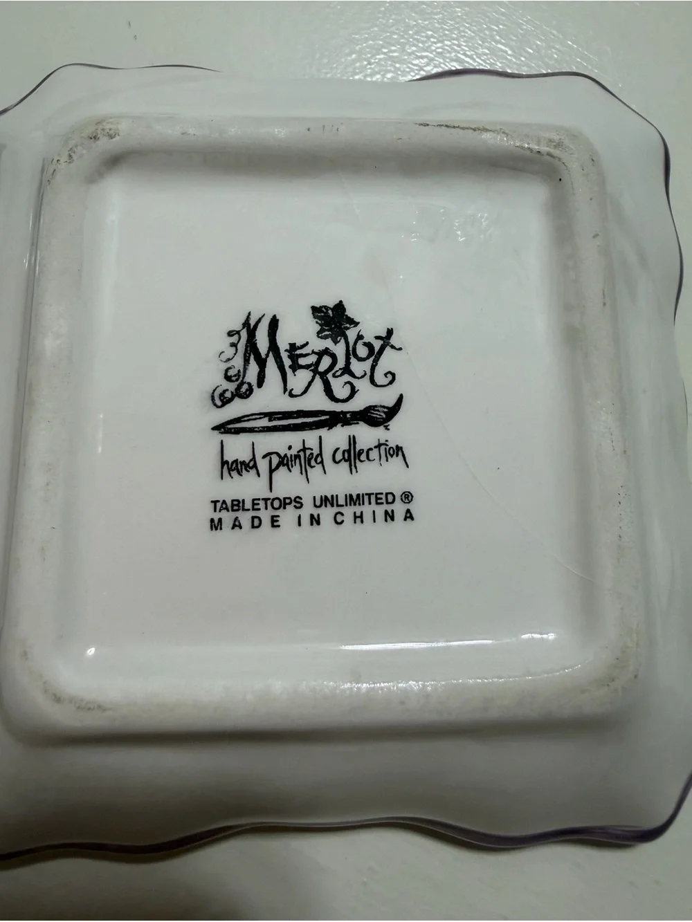 Set of 2 Tabletops Unlimited Merlot Grape Dip Dishes